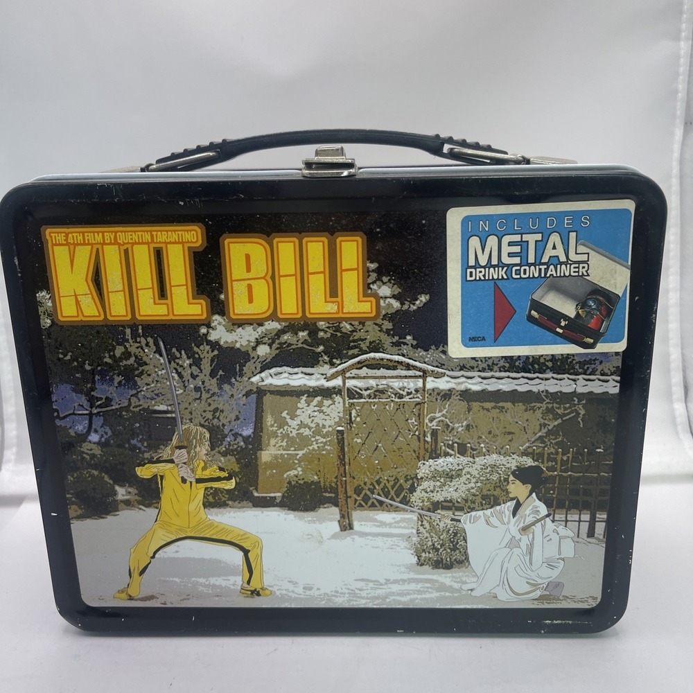 VINTAGE KILL BILL LUNCHBOX w/ THERMOS! NECA! 2004